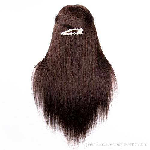 China Cosmetology Doll Head Real Human Hair Training Head Supplier